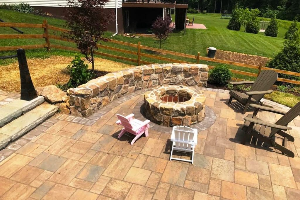 Fireplace by JHL Landscaping